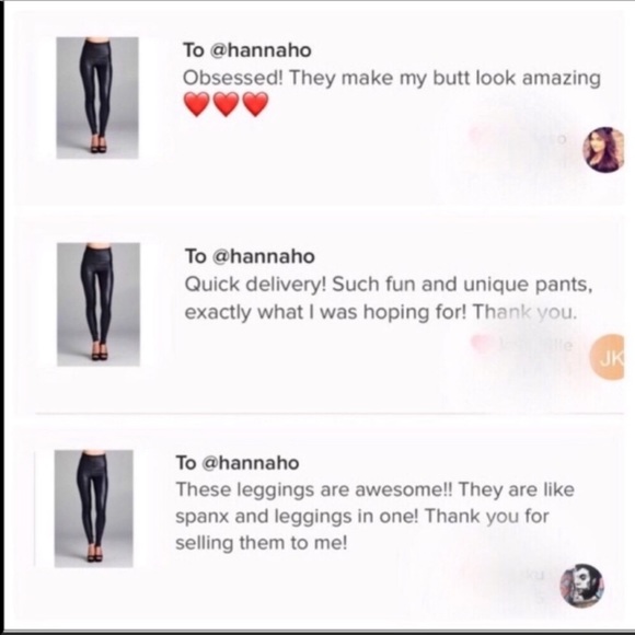 S-XL Avail! High Waisted Vegan Leather Leggings - Picture 6 of 7